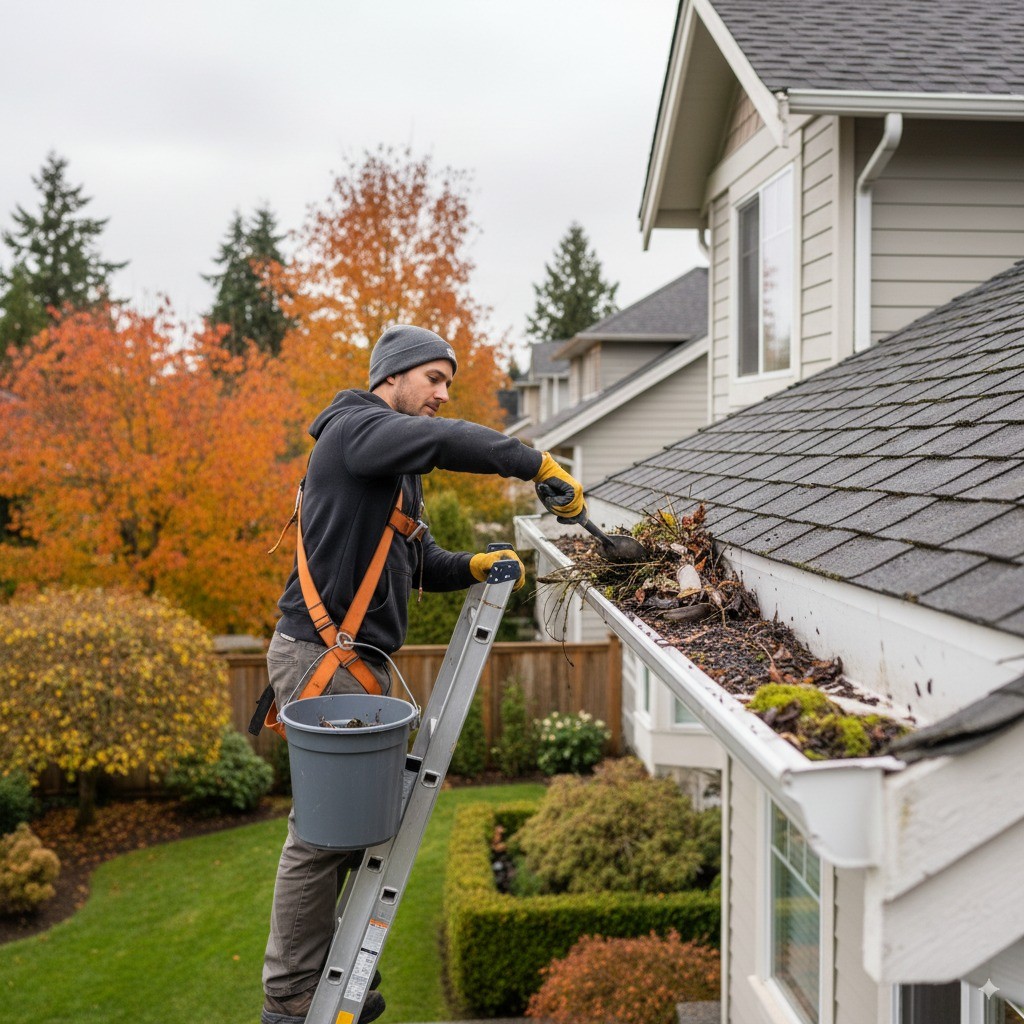 Gutter cleaning service